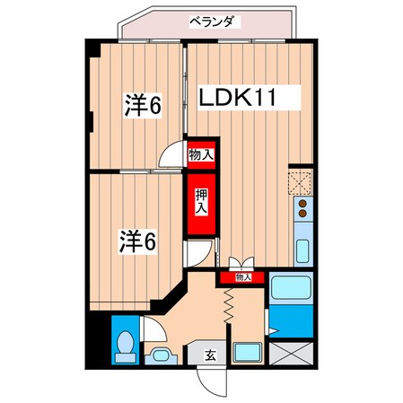 さくらビルの物件間取画像